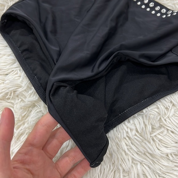 BAR III WOMEN'S TELL ME ABOUT IT STUD ONE-PIECE SWIMSUIT black - Picture 4 of 7